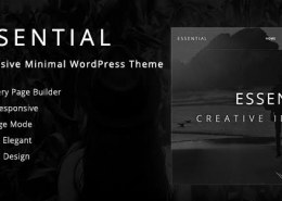 Essential – Responsive Minimal WordPress Theme free download