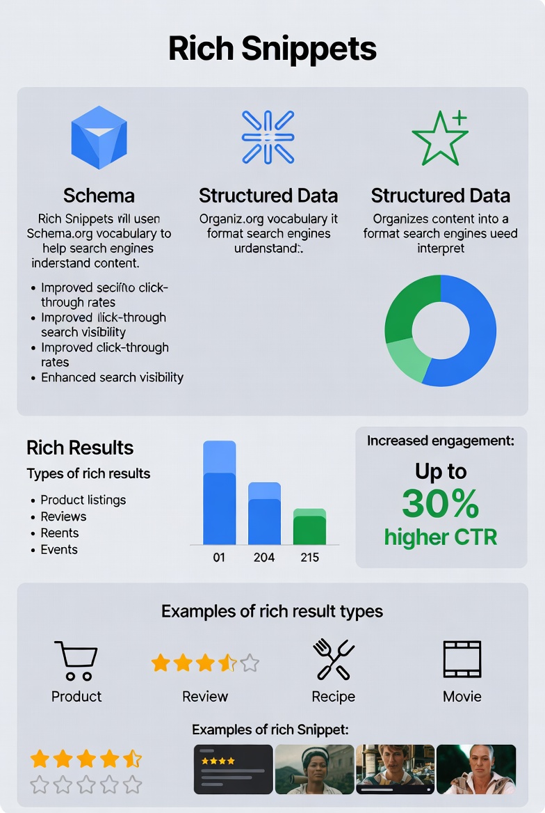 Rich snippet info graphics